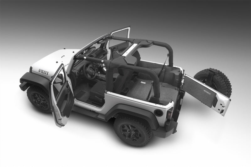 BedRug 11-16 Jeep JK 2Dr Front 3pc Floor Kit (Incl Heat Shields) - Crew Original