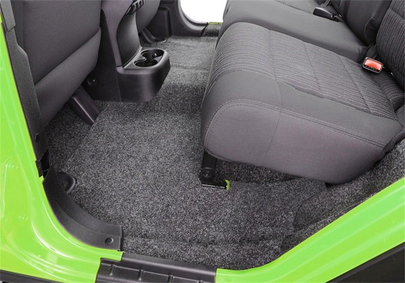 BedRug 2018+ Jeep JL 4 Door 6pc Rear Cargo Kit (w/ Gap Hider) - Crew Original