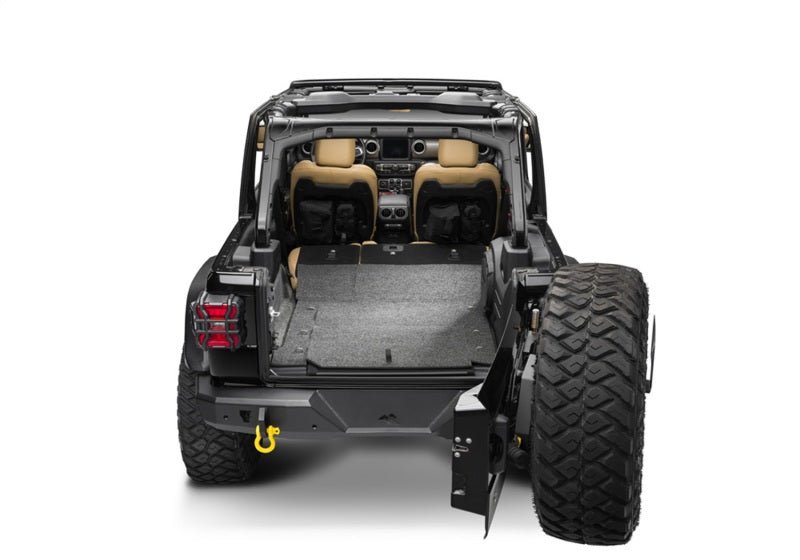 BedRug 2018+ Jeep JL 4 Door 6pc Rear Cargo Kit (w/ Gap Hider) - Crew Original
