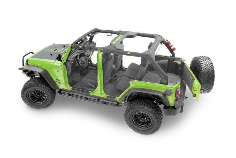 BedRug 2018+ Jeep JL 4 Door BedRug 3pc Front Floor Kit - Crew Original