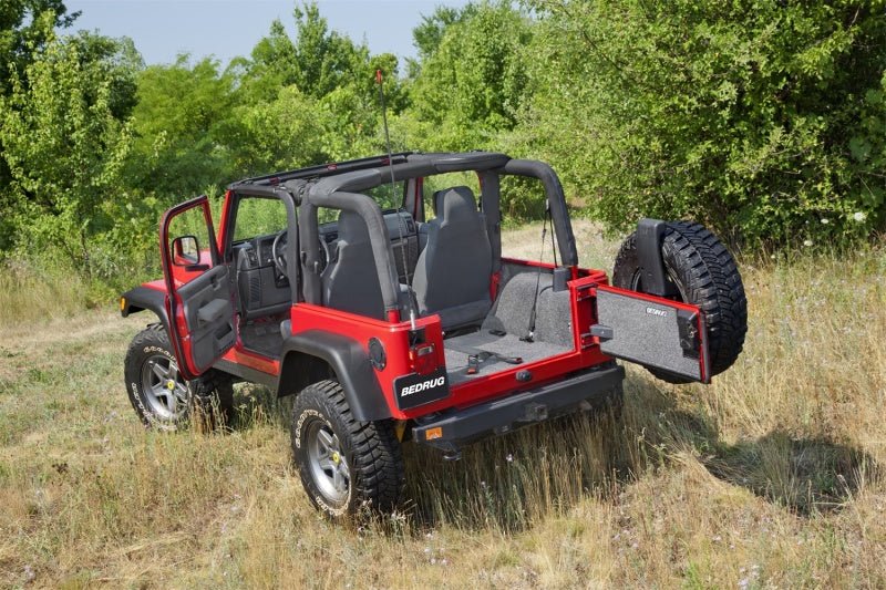 BedRug 97-06 Jeep TJ Front 3pc Floor Kit (w/Center Console) - Incl Heat Shields - Crew Original