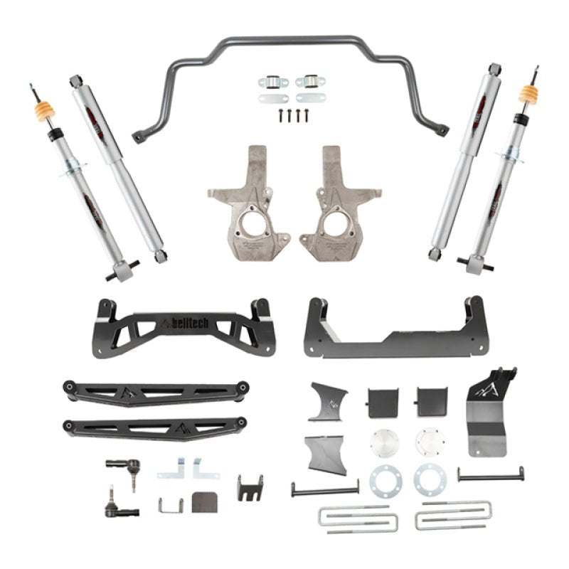 Belltech 07-16 Chevrolet Silverado / GMC Sierra 1500 4WD 7-9in Suspension Lift Kit w/ Shocks - Crew Original