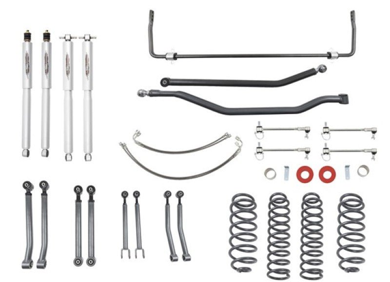 Belltech 07-17 Jeep Wrangler Rubicon Unlimited JK 4dr 4in Trail Perf Lift Kit w/ Rear Sway Bar - Crew Original
