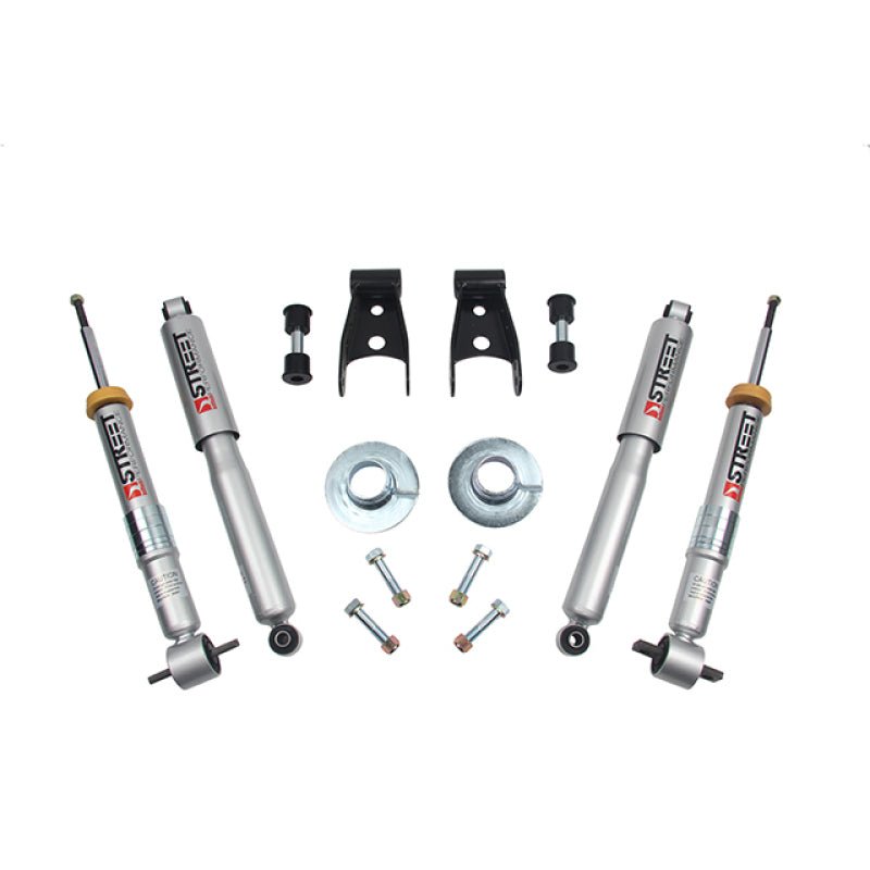Belltech 15-17 Ford F-150 +1in to -3in Front 2in Rear Lowering Kit - Crew Original