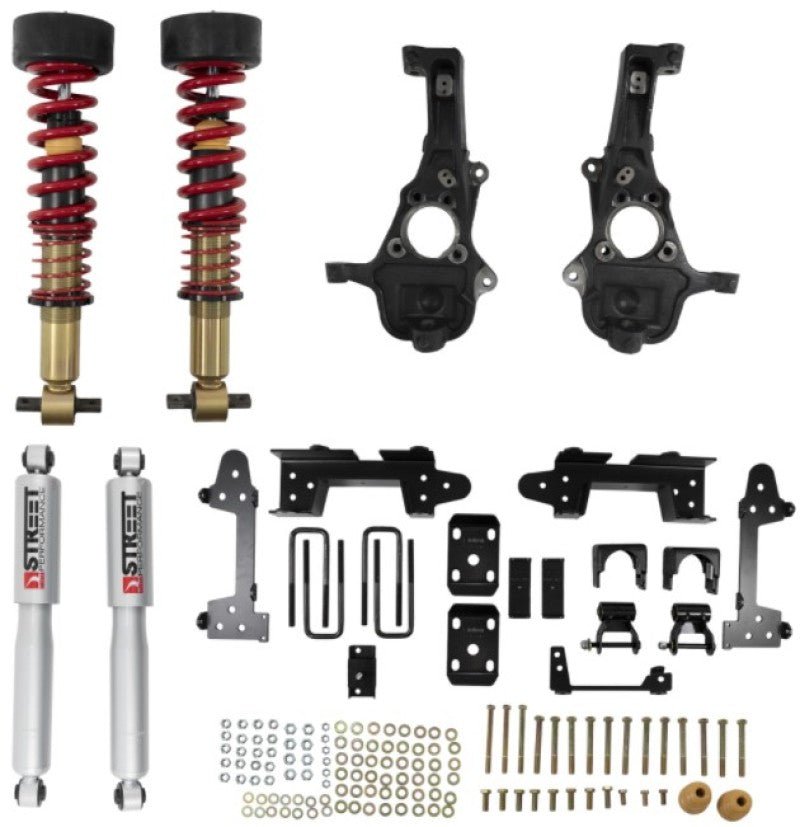 Belltech LOWERING KIT 2019+ GM Silverado / Sierra 1500 2WD All Cabs - 2-5in Fr / 6in R - Crew Original