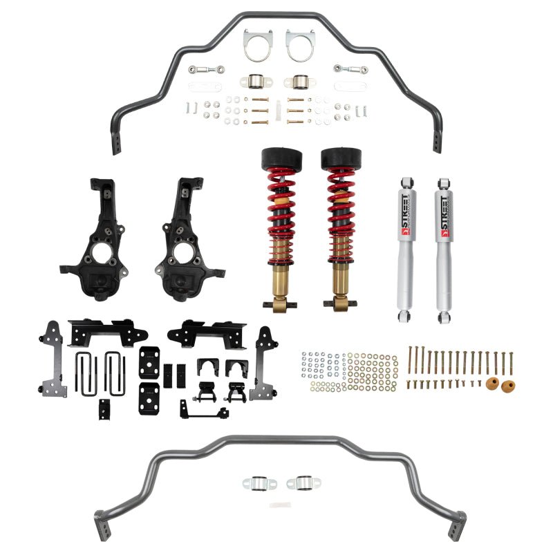 Belltech LOWERING KIT 2019+ GM Silverado / Sierra 1500 2WD All Cabs - 2-5in Fr / 6in R - Crew Original