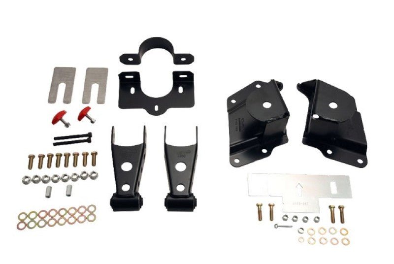 Belltech SHACKLE AND HANGER KIT 99-06 GM/GMC 1500 EXT CAB 4inch - Crew Original