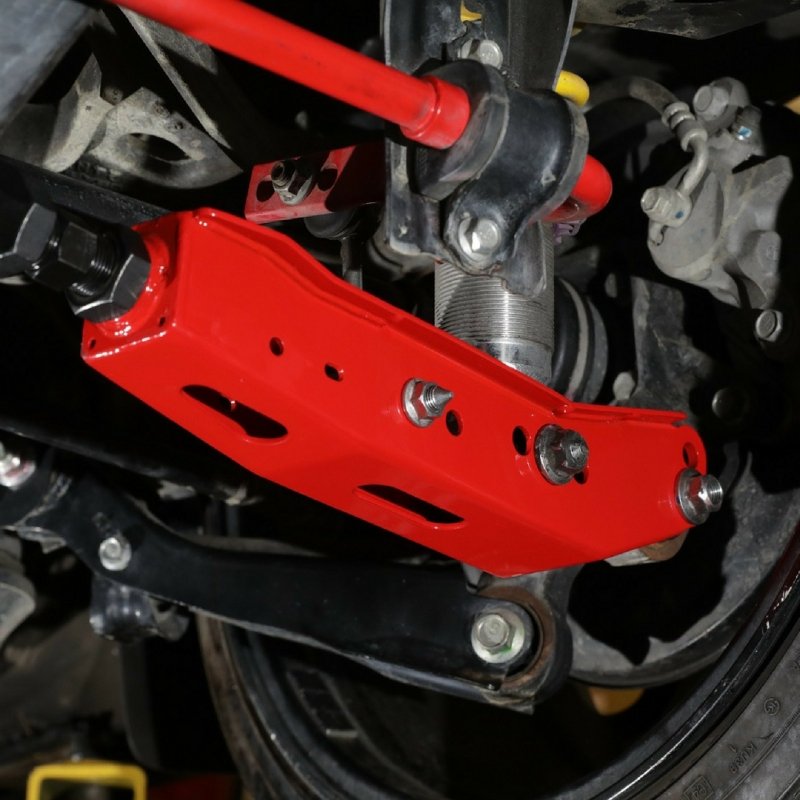 BLOX Racing Rear Lower Control Arms - Red (2013+ Subaru BRZ/Toyota 86 / 2008+ Subaru WRX/STI) - Crew Original