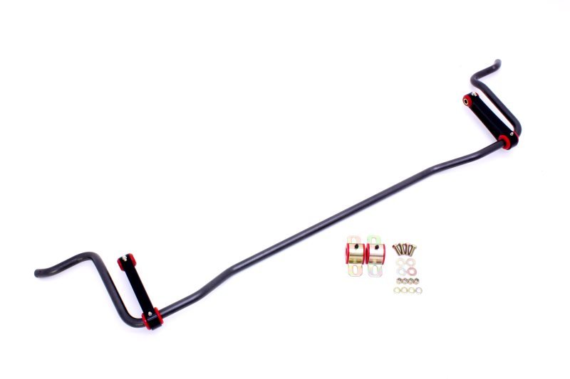 BMR 05-10 S197 Mustang Rear Solid 22mm Sway Bar Kit w/ Bushings & Billet Links - Black Hammertone - Crew Original