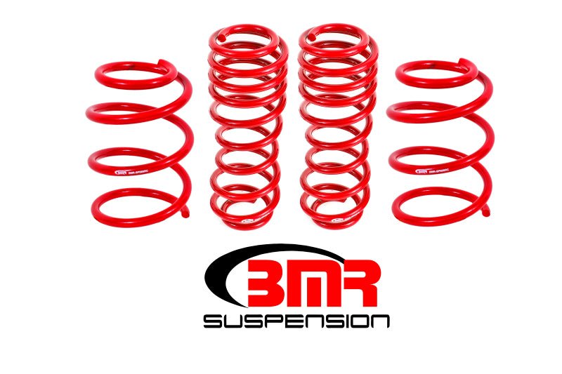 BMR 05-14 S197 Mustang GT Handling Version Lowering Springs (Set Of 4) - Red - Crew Original