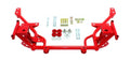 BMR 05-14 S197 Mustang K-Member w/ STD. Motor Mounts and STD. Rack Mounts - Red - Crew Original