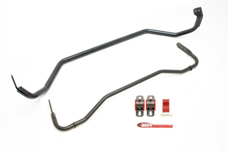 BMR 08-09 Pontiac G8 Front & Rear Sway Bar Kit w/ Bushings - Black Hammertone - Crew Original
