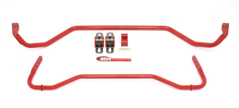 BMR 08-09 Pontiac G8 Front & Rear Sway Bar Kit w/ Bushings - Red - Crew Original