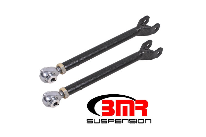 BMR 08-17 Challenger Lower Trailing Arms w/ Single Adj. Rod Ends - Black Hammertone - Crew Original