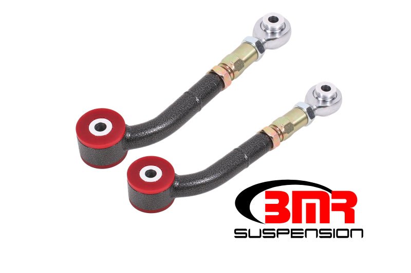 BMR 08-17 Challenger Upper Trailing Arms w/ On-Car Adj. Poly/Rod Ends - Black Hammertone - Crew Original