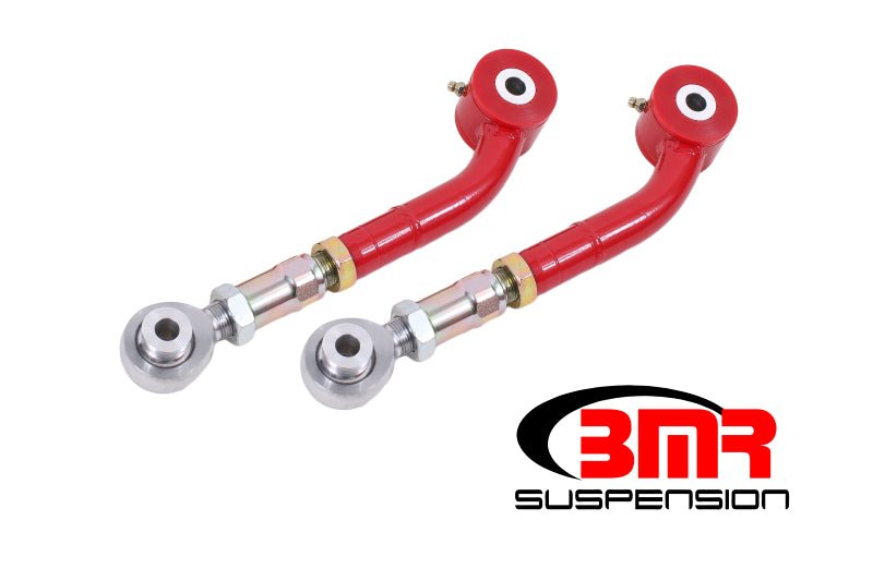 BMR 08-17 Challenger Upper Trailing Arms w/ On-Car Adj. Poly/Rod Ends - Red - Crew Original