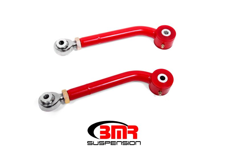 BMR 08-17 Challenger Upper Trailing Arms w/ Single Adj. Poly/Rod Ends - Red - Crew Original