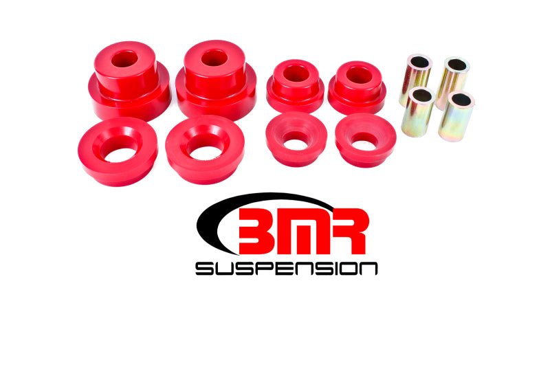 BMR 10-15 5th Gen Camaro Rear Cradle Pro Version Full Bushing Kit (Polyurethane) - Red - Crew Original