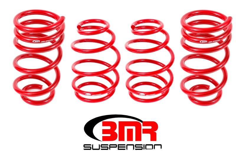 BMR 10-15 5th Gen Camaro V8 Lowering Spring Kit (Set Of 4 Front) - Red - Crew Original