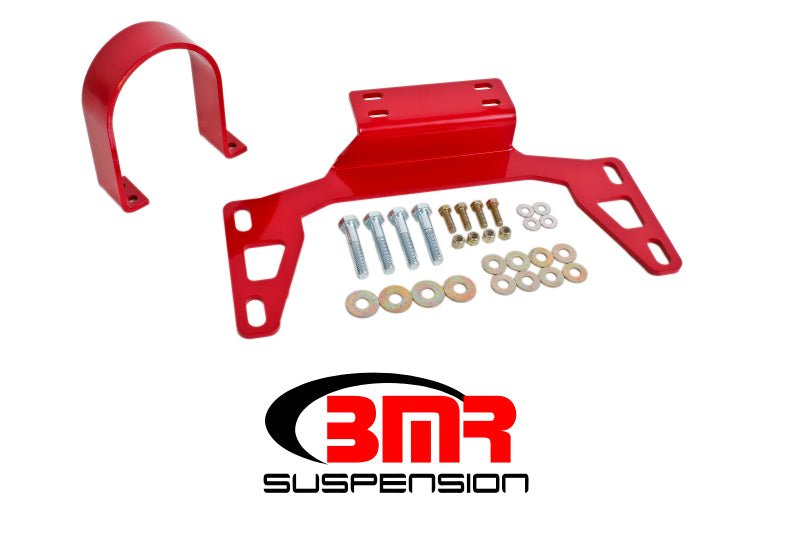 BMR 11-14 S197 Mustang Front Driveshaft Safety Loop - Red - Crew Original