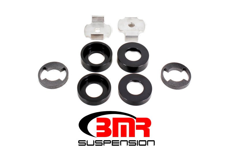 BMR 15-17 S550 Mustang Cradle Bushing Lockout Kit Level 1 - Black - Crew Original