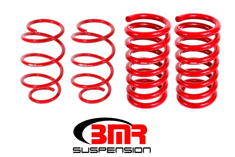 BMR 15-17 S550 Mustang Drag Version Lowering Springs (Set Of 4) - Red - Crew Original