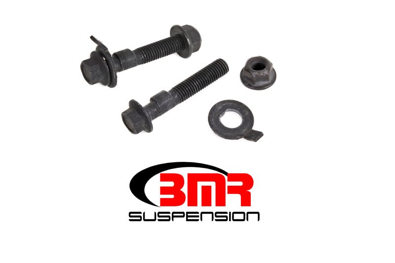 BMR 15-17 S550 Mustang Front Camber Bolts (2.5 Degree Offset) - Black - Crew Original