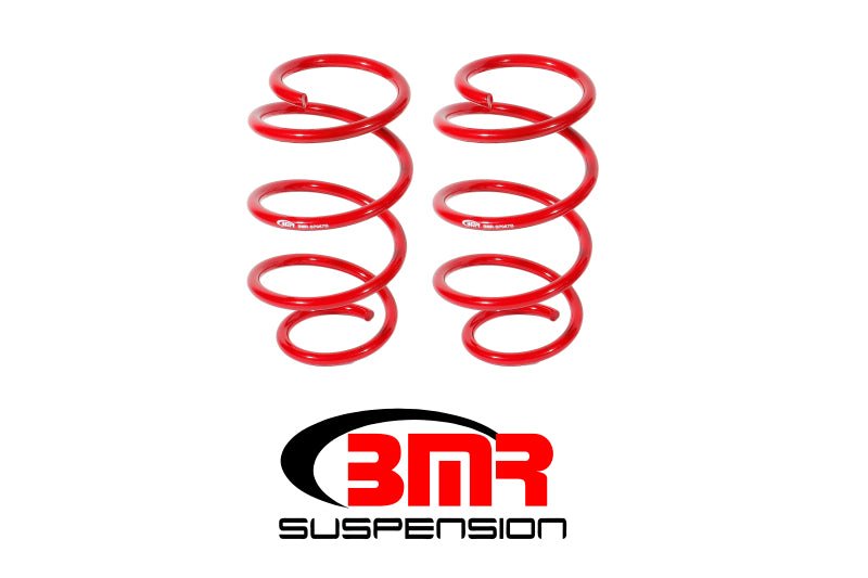 BMR 15-17 S550 Mustang Front Drag Version Lowering Springs - Red - Crew Original
