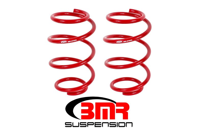BMR 15-17 S550 Mustang Front Performance Version Lowering Springs - Red - Crew Original