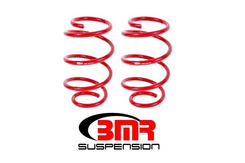 BMR 15-17 S550 Mustang Front Performance Version Lowering Springs - Red - Crew Original