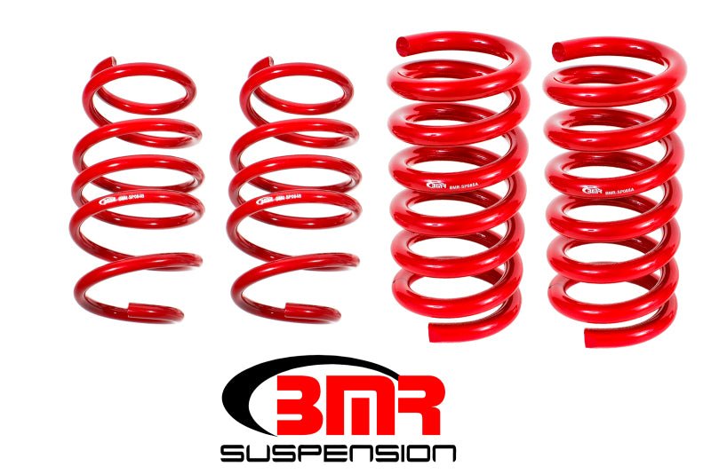 BMR 15-17 S550 Mustang Handling Version Lowering Springs (Set Of 4) - Red - Crew Original