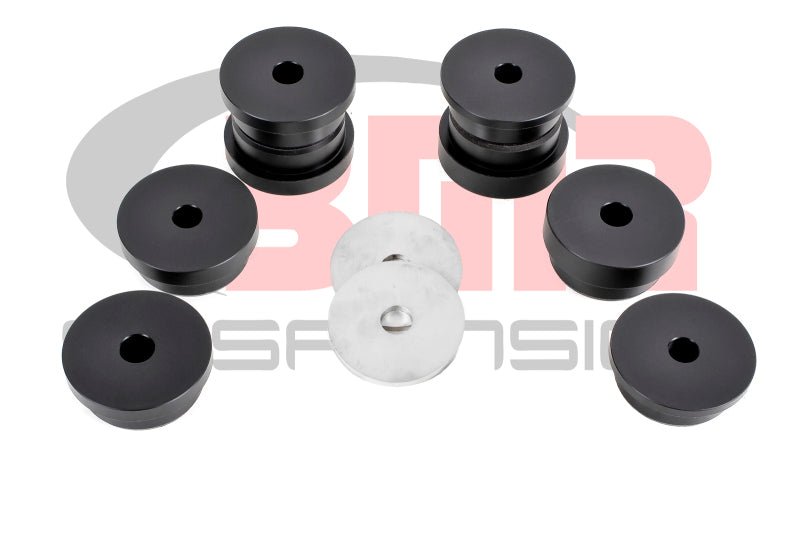 BMR 15-17 S550 Mustang Rear Cradle Bushing Kit (Delrin) - Black - Crew Original