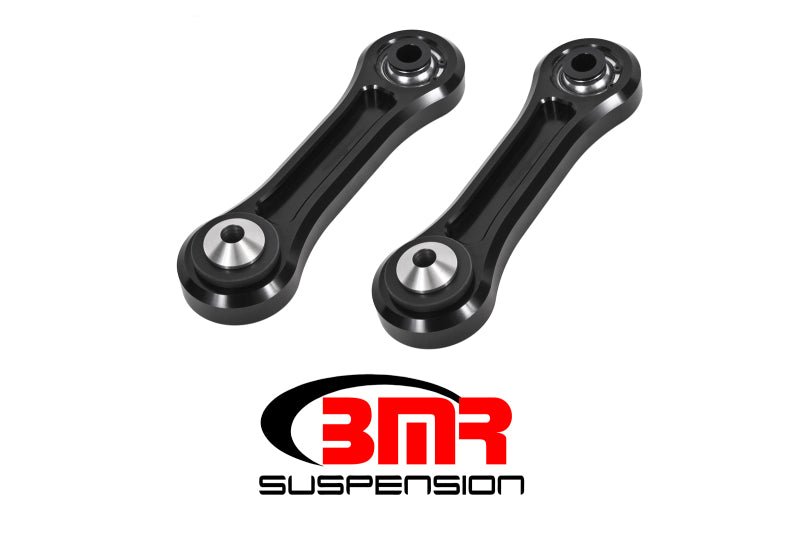 BMR 15-17 S550 Mustang Rear Lower Control Arms Vertical Link (Delrin/Bearing) - Black - Crew Original