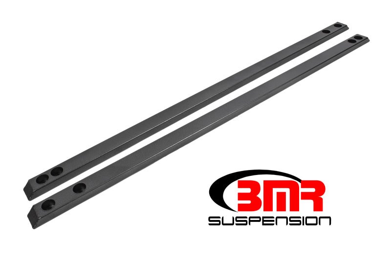 BMR 15-17 S550 Mustang Super Low Profile Chassis Jacking Rails - Black Hammertone - Crew Original