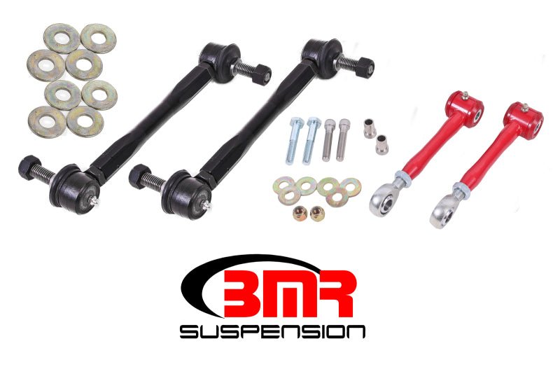 BMR 16-17 6th Gen Camaro Front and Rear Sway Bar End Link Kit - Red - Crew Original