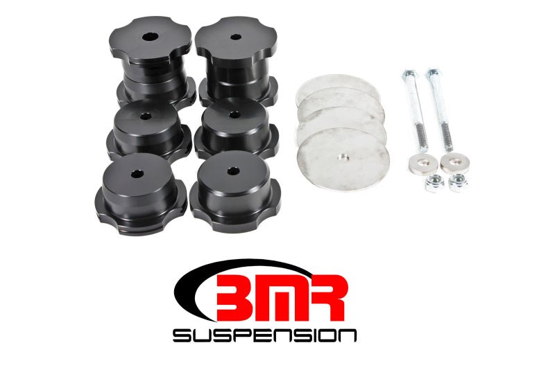 BMR 16-17 6th Gen Camaro Rear Cradle Bushing Kit (Delrin) - Black - Crew Original
