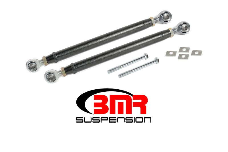 BMR 16-17 6th Gen Camaro Rear Double Adj. Rod Ends Toe Rods - Black Hammertone - Crew Original