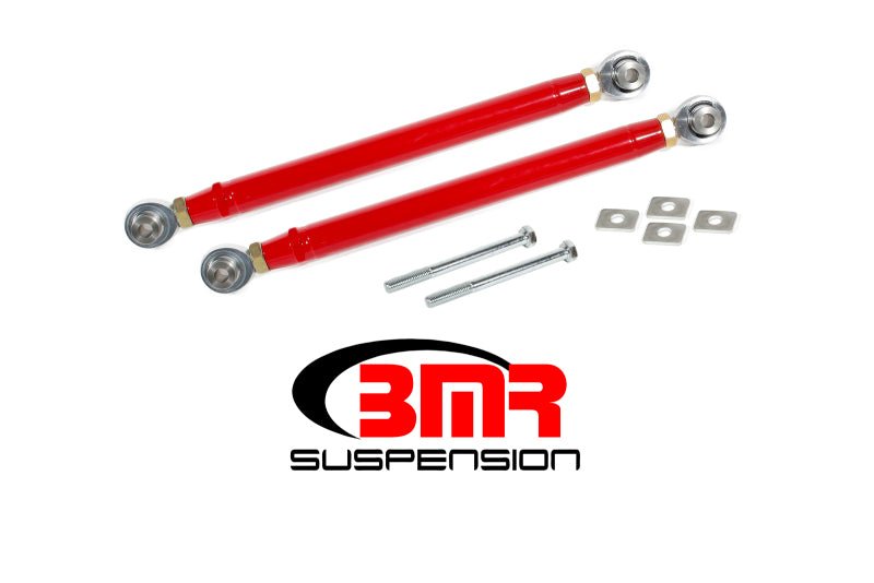 BMR 16-17 6th Gen Camaro Rear Double Adj. Rod Ends Toe Rods - Red - Crew Original