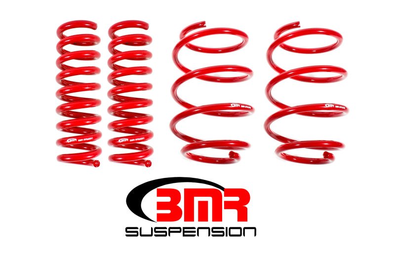 BMR 16-17 6th Gen Camaro V8 Performance Version Lowering Springs (Set Of 4) - Red - Crew Original