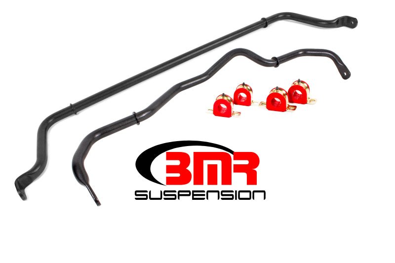 BMR 16-20 6th Gen Camaro Front & Rear Sway Bar Kit w/ Bushings - Black Hammertone - Crew Original