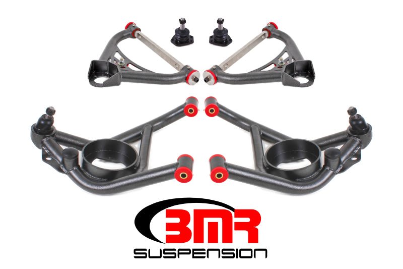 BMR 70-81 2nd Gen F-Body Upper And Lower A-Arm Kit - Black Hammertone - Crew Original