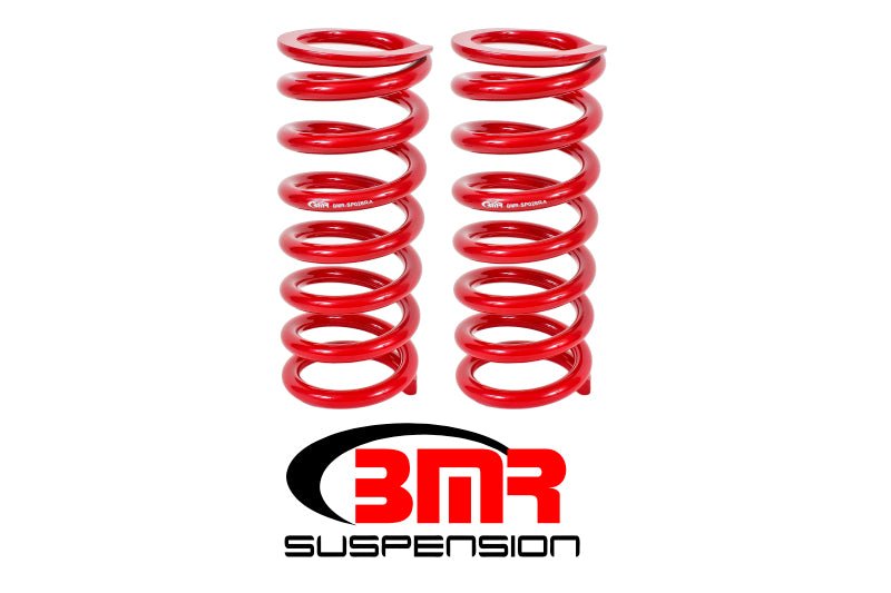BMR 79-04 Fox Mustang Front Lowering Springs - Red - Crew Original