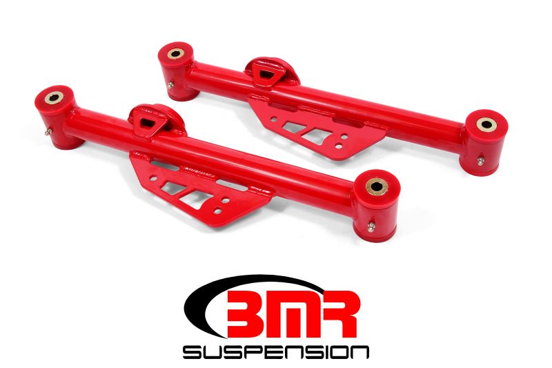 BMR 79-98 Fox Mustang Non-Adj. Lower Control Arms (Polyurethane) - Red - Crew Original