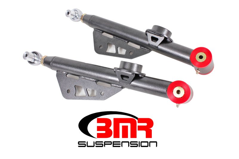 BMR 79-98 Fox Mustang Single Adj. Lower Control Arms / Rod End (Polyurethane) - Black Hammertone - Crew Original