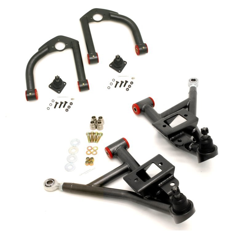 BMR 93-02 F-Body Upper And Lower A-Arm Kit - Black Hammertone - Crew Original