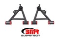 BMR 94-04 Mustang Lower Non-Adj. A-Arms (Coilover Only) w/ Tall Ball Joint (Poly) - Black Hammertone - Crew Original