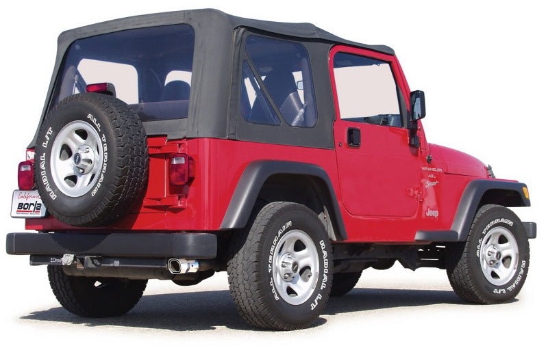 Borla 00-06 Jeep Wrangler Sport/SE/X/Rubicon Sahara 2.5L/4cyl 4.0L/6cyl SS Catback Exhaust - Crew Original