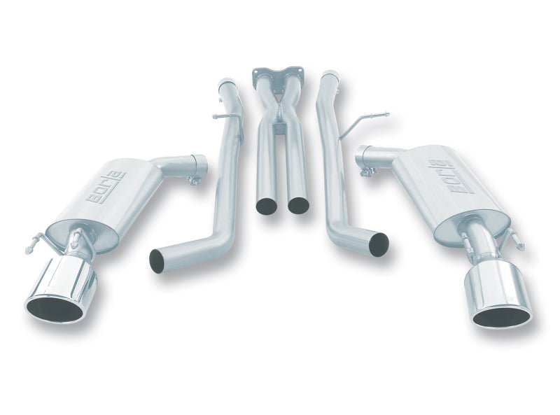 Borla 05-06 Pontiac GTO Coupe 2dr 6.0L 8cyl AT/MT 4spd/6spd RWD SS Catback Exhaust w/ inXin Pipe - Crew Original