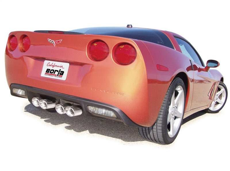 Borla 05-08 Chevrolet Corvette Coupe/Conv 6.0L/6.2L 8cyl 4spd/6spd RWD inS-Type IIin Catback Exhaust - Crew Original