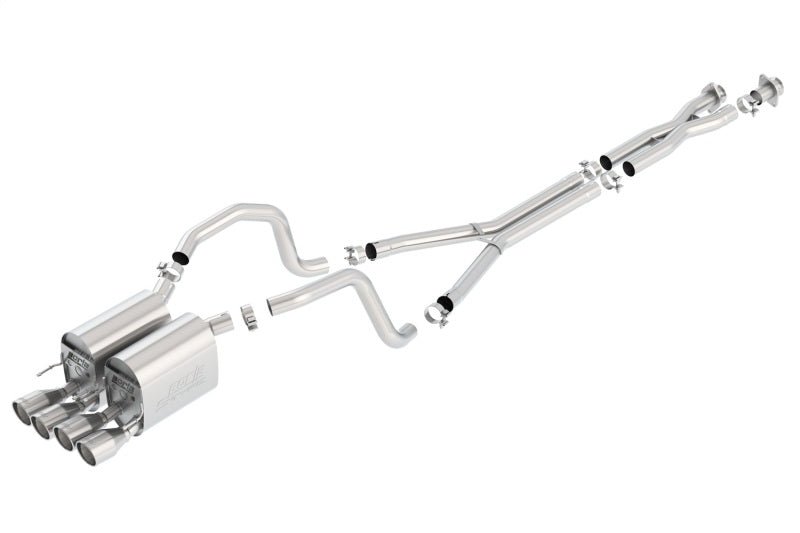 Borla 05-08 Chevrolet Corvette Coupe/Conv 6.0L/6.2L 8cyl 4spd/6spd RWD inS-Type IIin Catback Exhaust - Crew Original